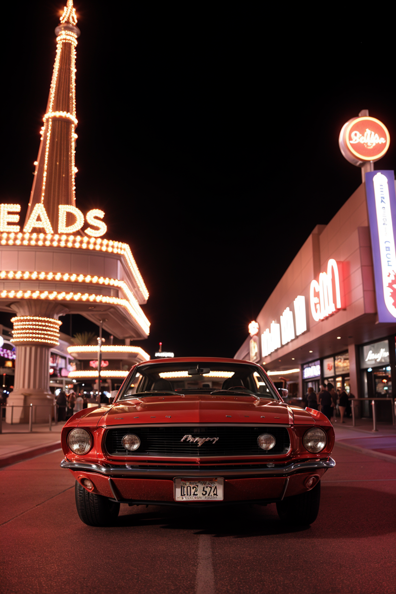 02253-2767081012-Photo of a classic red mustang car parked in las vegas strip at night.png